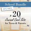 School Bundle 20 Sets – special offer 20% off Journal Cards for schools and parent workshops